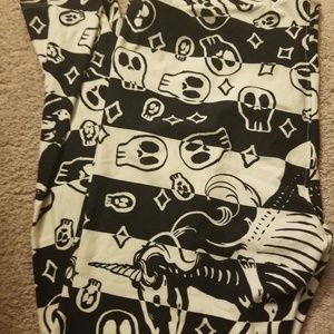 Lularoe Halloween Skellicorn unicorn leggings